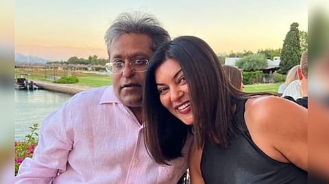 Lalit Modi with Sushmita Sen