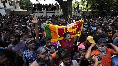 Sri Lankan protestors