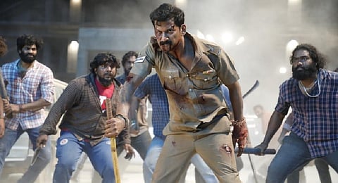 Vishal in 'Laththi'