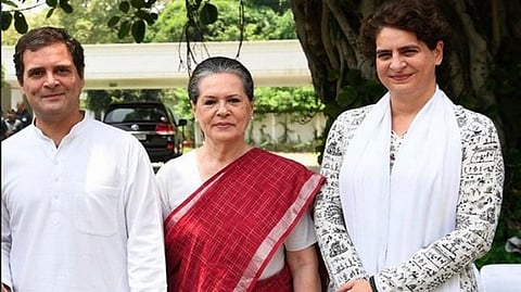 Rahul Gandhi, Sonia Gandhi and Priyanka Gandhi Vadra