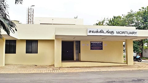 The mortuary at Government Medical College and ESI Hospital in Coimbatore