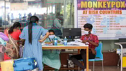 Monkeypox screening at airport