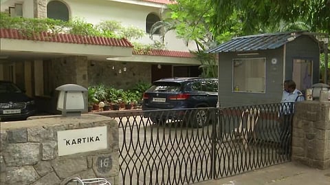 Chidambaram's residence in Chennai