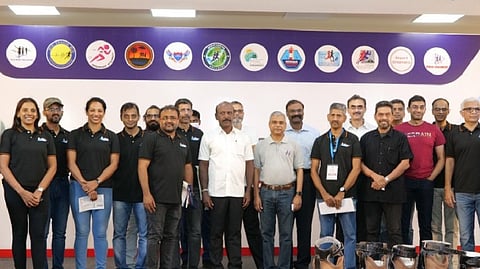 Ma Subramanian with marathon organising team