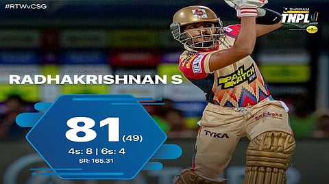 TNPL 2022: Chepauk Super Gillies scored 203/8 against RTW