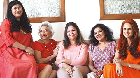 L - R: Ranjana Bagry, Jaya Mahubani, Bhavna Arya, Vinita Nayar, and Parvathi Nayar