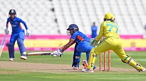 Skipper Harmanpreet Kaur's hitting half-century