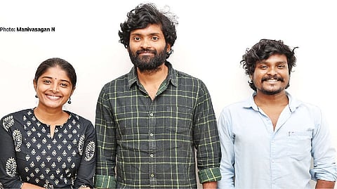 (L to R) Sheela Rajkumar, Vetri and Raja Sethupathi