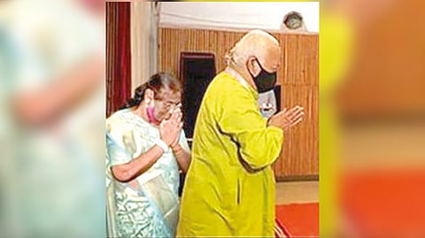 Viral image of Murmu, Bhagwat was morphed