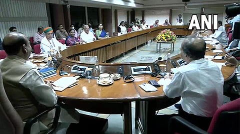 Visuals of the all-party meeting