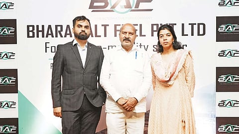 (L-R) Sorubh Kumar Bharti, ED, Dr Vanki Penchalaiah, Chairman and Anusha Vanki, Director, BAF
