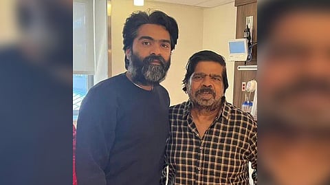 Silambarasan and his father T.m Rajendar