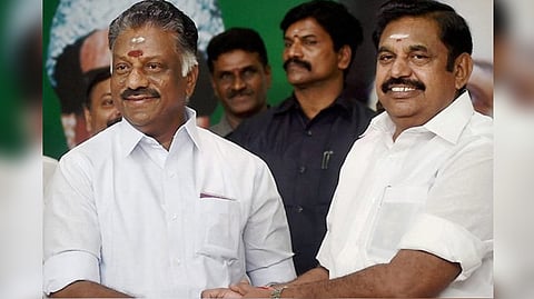 Edappadi Palaniswami with O Panneerselvam