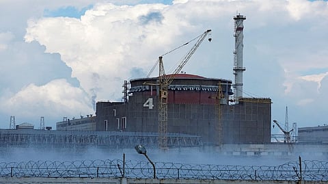 A view shows the Zaporizhzhia Nuclear Power Plant in the course of Ukraine-Russia conflict