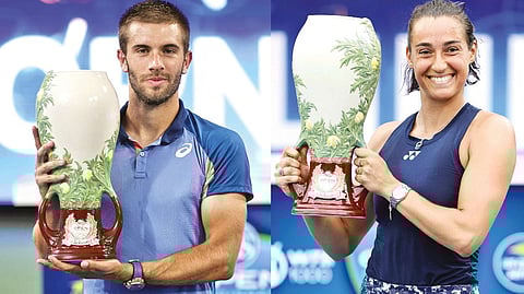 Croatia?s Borna Coric secured his first title since 2018
;Caroline Garcia won her third title of the season