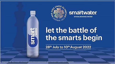 smartwater is the official beverage partner for 44th Chess Olympiad 2022