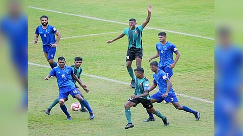 FC Goa in action against Indian Air Force in Durand Cup