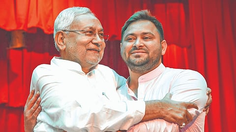 Nitish Kumar and Tejashwi Yadav