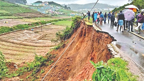 Rain recedes, but damages continue in Nilgiris