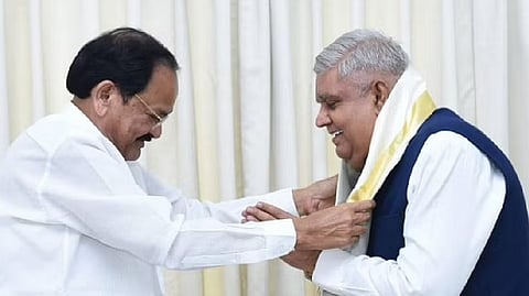 Jagdeep Dhankhar with VP Naidu