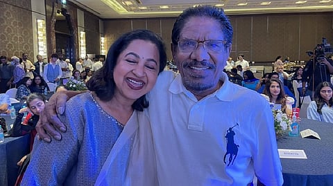 Radhikaa Sarathkumar with Bharathiraja