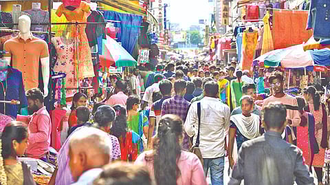 Customers shopping at T Nagar