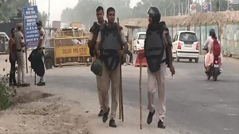 Singhu border in Delhi