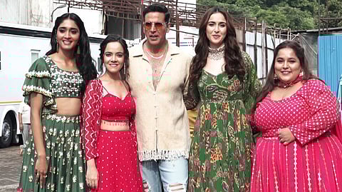 Akshay Kumar with on-screen sisters