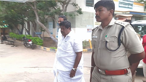 BJP State vice-president KP Ramalingam being
taken to Pennagaram GH