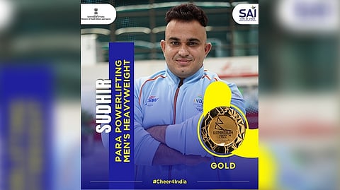 Para-powerlifter Sudhir