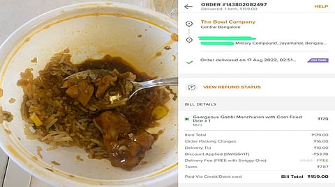 Picture of the meat and order confirmation receipt