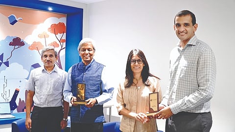 (L-R) Prof S Sivakumar, Krea, K VijayRaghavan, Tara Thiagarajan and Kapil Viswanathan