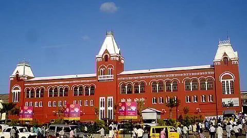 A view of MGR Central railway station