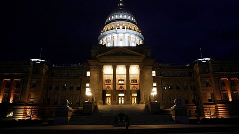 The Idaho State Capitol building is seen in Boise