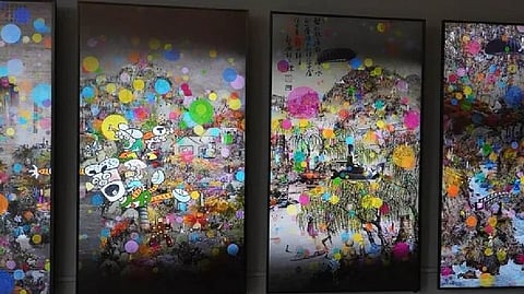 An art exhibit at Korean Cultural Centre