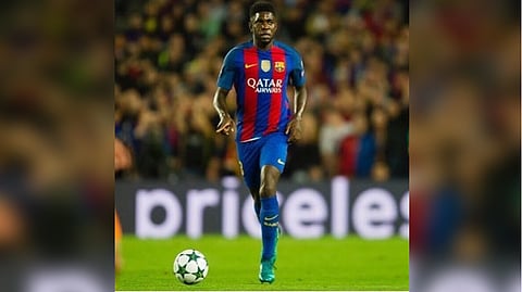 Barcelona's French defender Samuel Umtiti