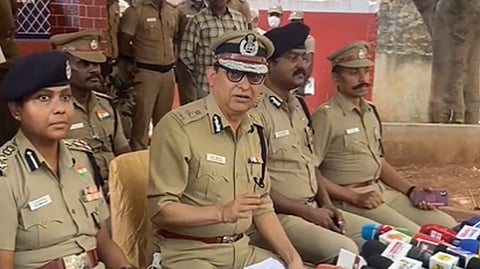 CoP Shankar Jiwal at the press conference