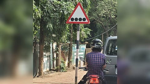 Cautionary sign board