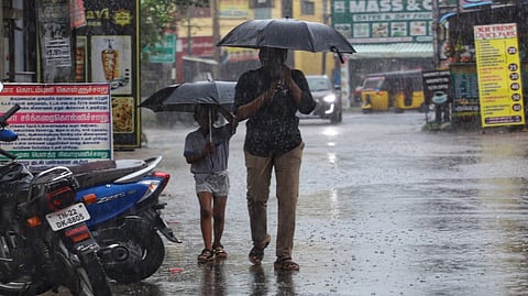 Heavy rains lashed Chennai suburban areas