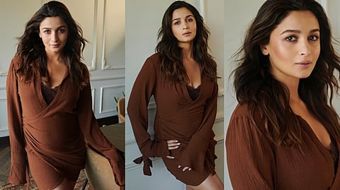 Alia Bhatt flaunting her baby bump