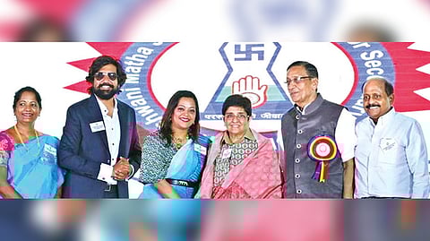 Former Lt Governor Kiran Bedi kick starting 15th year celebrations of Shri Sushwani Matha Jain Vidyalaya.