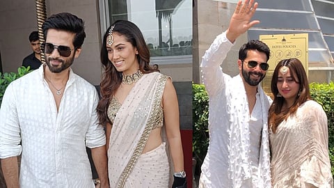 Shahid Kapoor with Mira Rajput Kapoor; Varun Dhawan with Natasha Dalal