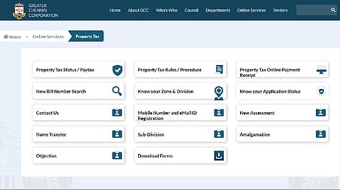 Screenshot from the website