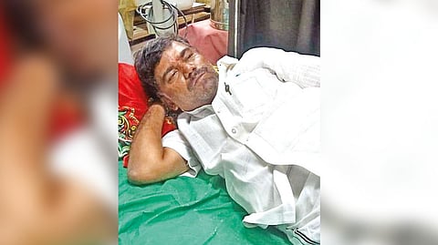 AIADMK ex-MLA S Eswaran undergoing treatment at a hospital in Coimbatore