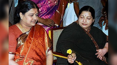 Sasikala with Jayalalithaa