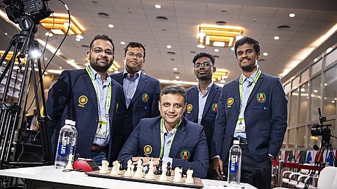 India 'C' team players under open section.