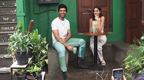 Bollywood actor Ananya Panday along with south actor Vijay Deverakonda