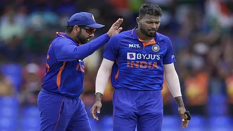 Hardik Pandya and Rohit Sharma