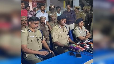Additional commissioner of Police T S Anbu addressed the press meet