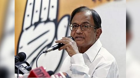 Former union finance minister P Chidambaram